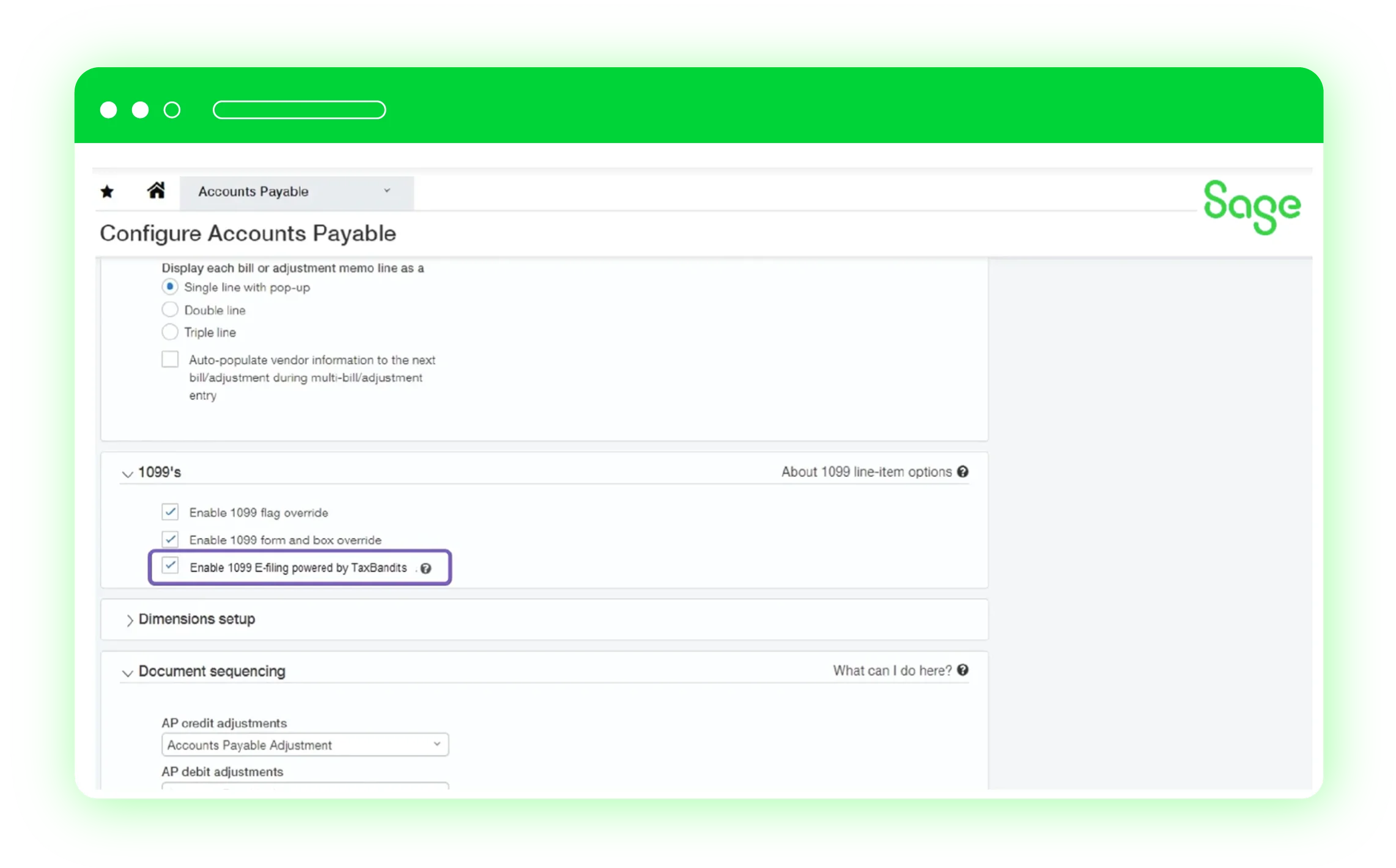 Enable 1099 E-filing and Create Batch